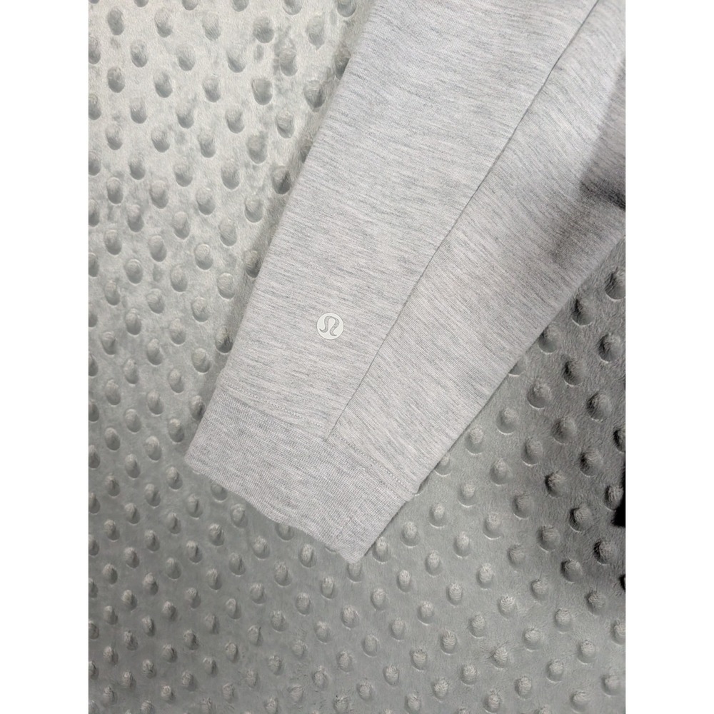 Lululemon City Sweat Full Zip Hoodie Men's Large Heathered Light Gray Jacket * - Picture 7 of 12
